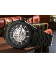 Photo 2 mise en situation de cette Montre Squelette Homme en  Noir - FOWLER SKELETON AUTOMATIC - EARNSHAW | ES-8263-55