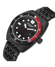 Montre Quartz en Métal, Noir, Rouge - LC07997.650