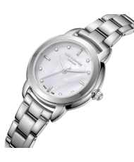 Montre Quartz en Métal, Argenté, Blanc - LC08024.320