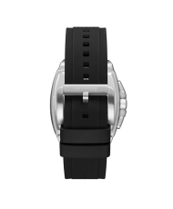 Montre Quartz en Silicone, Argenté, Noir - LC08081.351