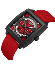 Montre Multifonction en Silicone, Rouge, Noir - LC08065.688