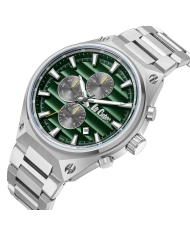 Montre Multifonction en Métal, Argenté, Vert - LC08026.370