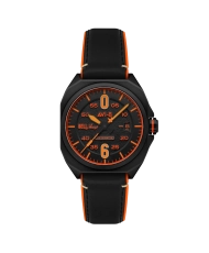 Montre Automatique en Cuir,Silicone, Noir - BELL X-1 MACHBUSTER AUTOMATIC - AV-4115-04