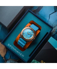 Montre de plongée Automatique en Silicone, Bleu, Turquoise - HULL TITANIUM BRONZE AUTOMATIC LAPIDARY - SP-5145-04