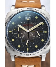 Foto 6 de este reloj para hombre en acero inoxidable gris, marrón HULL - SPINNAKER | SP-5068-01