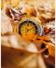 Photo 6 of this DUMAS AUTOMATIC - SPINNAKER | SP-5081-II Grey, Yellow Stainless Steel Men's Diving Watch