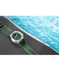 Photo 8 of this BOETTGER AUTOMATIC - SPINNAKER | SP-5083-EE Men's Diving Watch in Grey, Green Stainless Steel