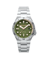 Photo 2 of this BOETTGER AUTOMATIC - SPINNAKER | SP-5083-FF Men's Diving Watch in Stainless Steel Grey, Green