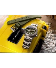 Photo 9 of this BOETTGER AUTOMATIC - SPINNAKER | SP-5083-FF Men's Diving Watch in Grey, Green Stainless Steel