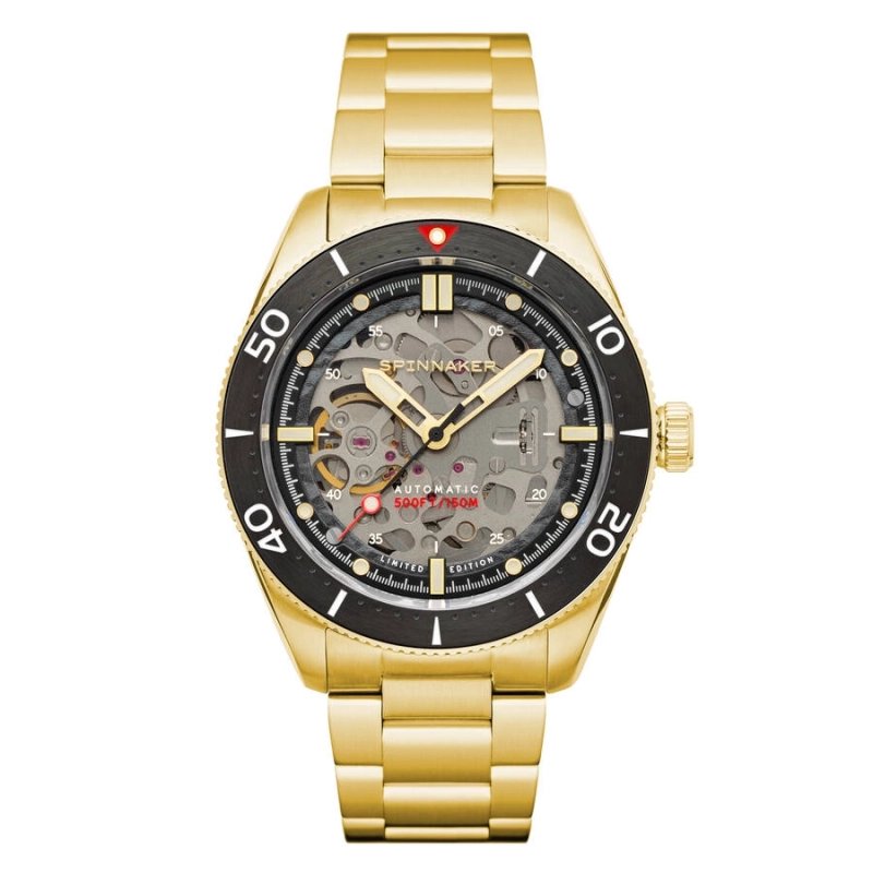 Foto 2 de este Reloj para Hombre en Acero Inoxidable Amarillo, Negro MIDCROFT - SPINNAKER | SP-5095-44