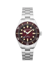 Front photo of this SPENCE - SPINNAKER Men's Stainless Steel Grey, Red Diving Watch | SP-5097-55