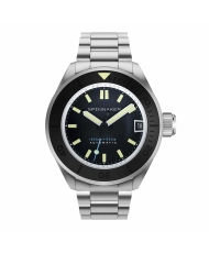 Photo de face de cette Montre de plongée Homme en Acier inoxydable 316L Gris, Noir NEW PICCARD - SPINNAKER | SP-5098-33