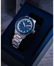 Foto 8 de este Reloj de buceo para hombre en acero inoxidable azul, gris HASS - SPINNAKER | SP-5099-44