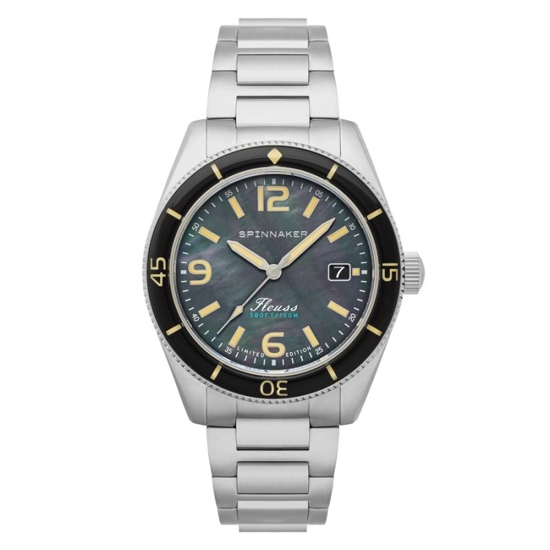 Photo 2 of this Men's Watch in Stainless Steel Grey, Black FLEUSS MOP LIMITED EDITION - SPINNAKER | SP-5108-11