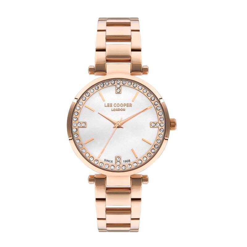 Quartz watch in metal, silver, rose gold - LC07591.430 from the LEE COOPER LONDON brand