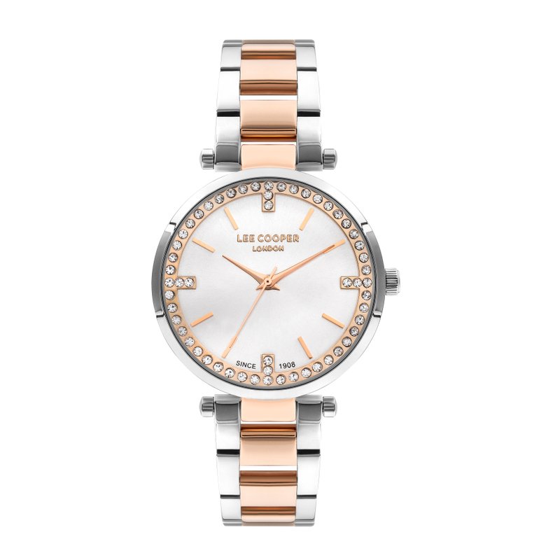 Quartz watch in metal, silver, rose gold - LC07591.530 from the LEE COOPER LONDON brand