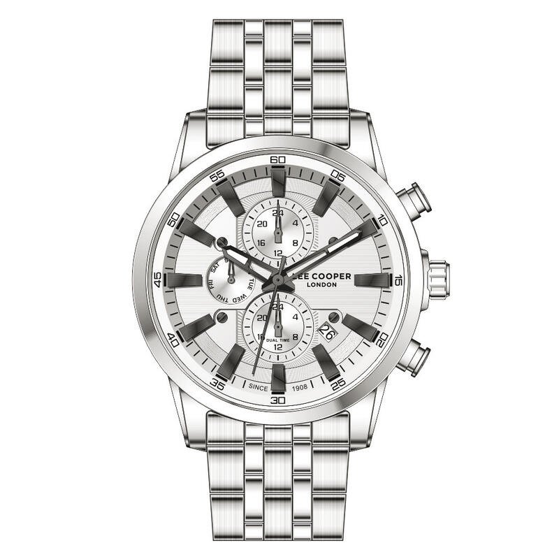 Montre Homme Quartz en Métal, Gris, Argenté - LC07592.330 - LEE COOPER