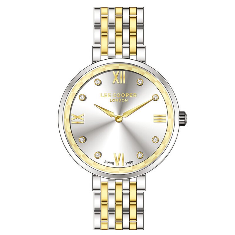 Montre Femme Quartz en Métal, Doré, Argenté - LC07610.230 - LEE COOPER