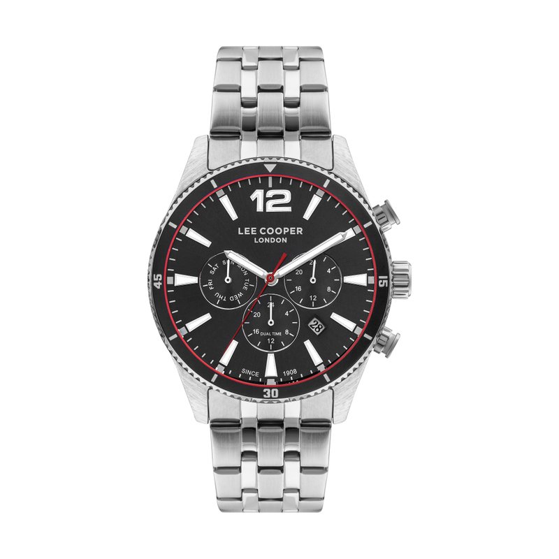 Quartz watch in metal, black, silver - LC07641.350 from the brand LEE COOPER LONDON