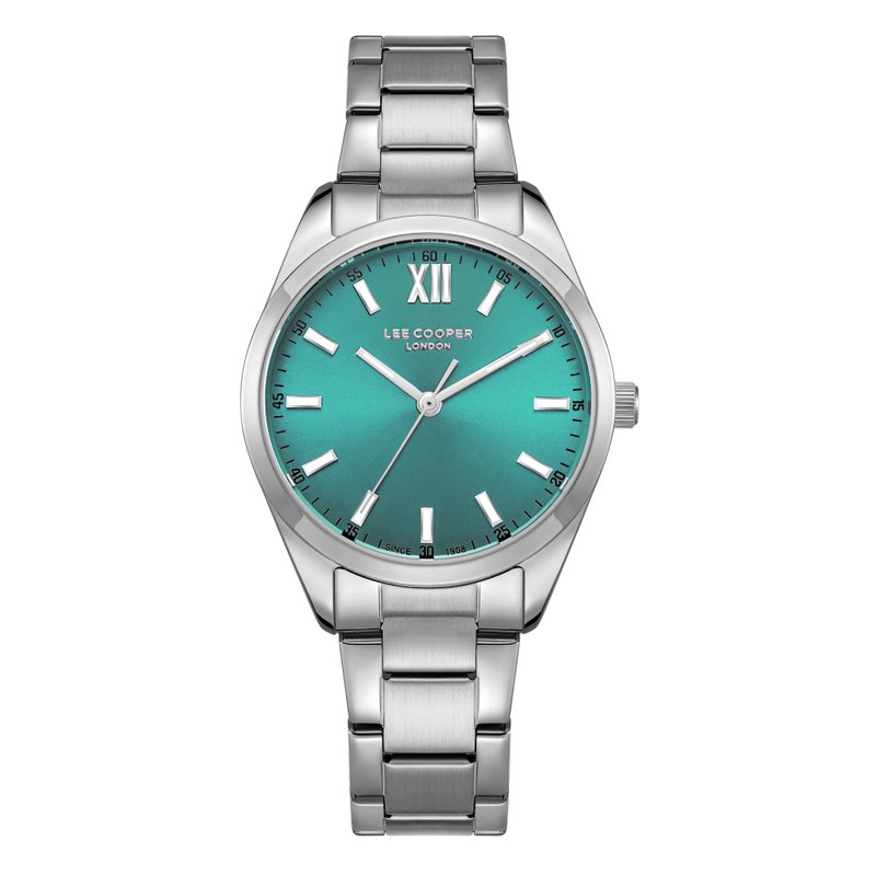 Quartz watch in metal, light blue, silver - LC08015.380 from the brand LEE COOPER LONDON