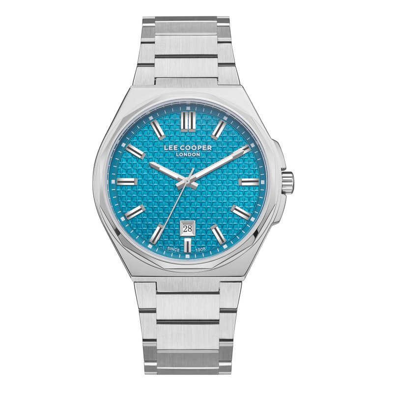 Quartz watch in metal, blue, silver - LC08031.380 from the brand LEE COOPER LONDON