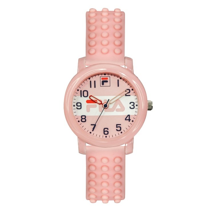 Montre pas chère pour Analogique pour Enfant en Plastique et Silicone, Rose - 38-203-001