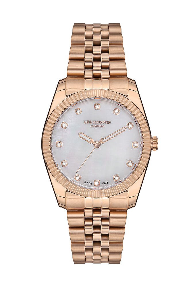 Montre Quartz pas cher pour Femme en Métal, de couleur Doré Rose - Lee Cooper London - LC07115.420