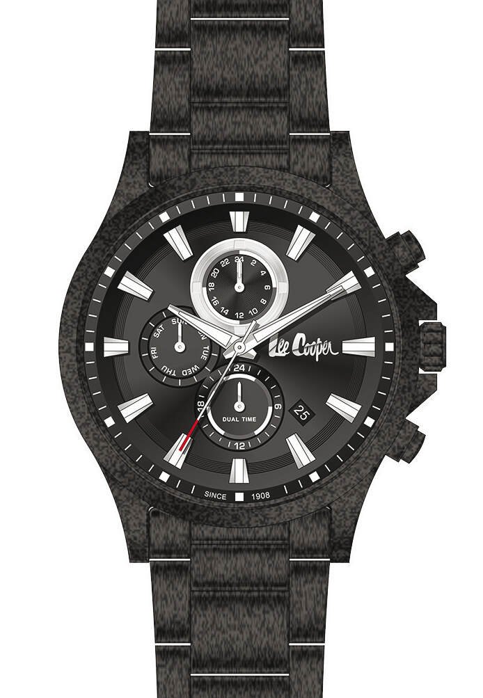 Montre Quartz pas cher pour Homme en Métal, de couleur Noir - Lee Cooper London - LC07362.650