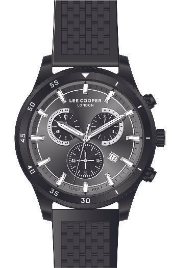 Montre Quartz pas cher pour Homme en Métal, Silicone, de couleur Noir - Lee Cooper London - LC07373.661