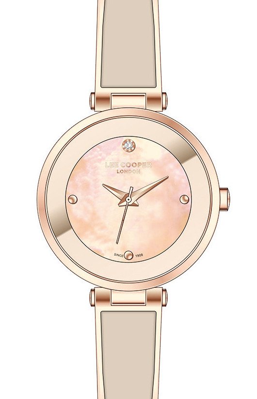 Reloj de Cuarzo Barato para Mujer en Metal, color Oro Rosa - Lee Cooper London - LC07412.410