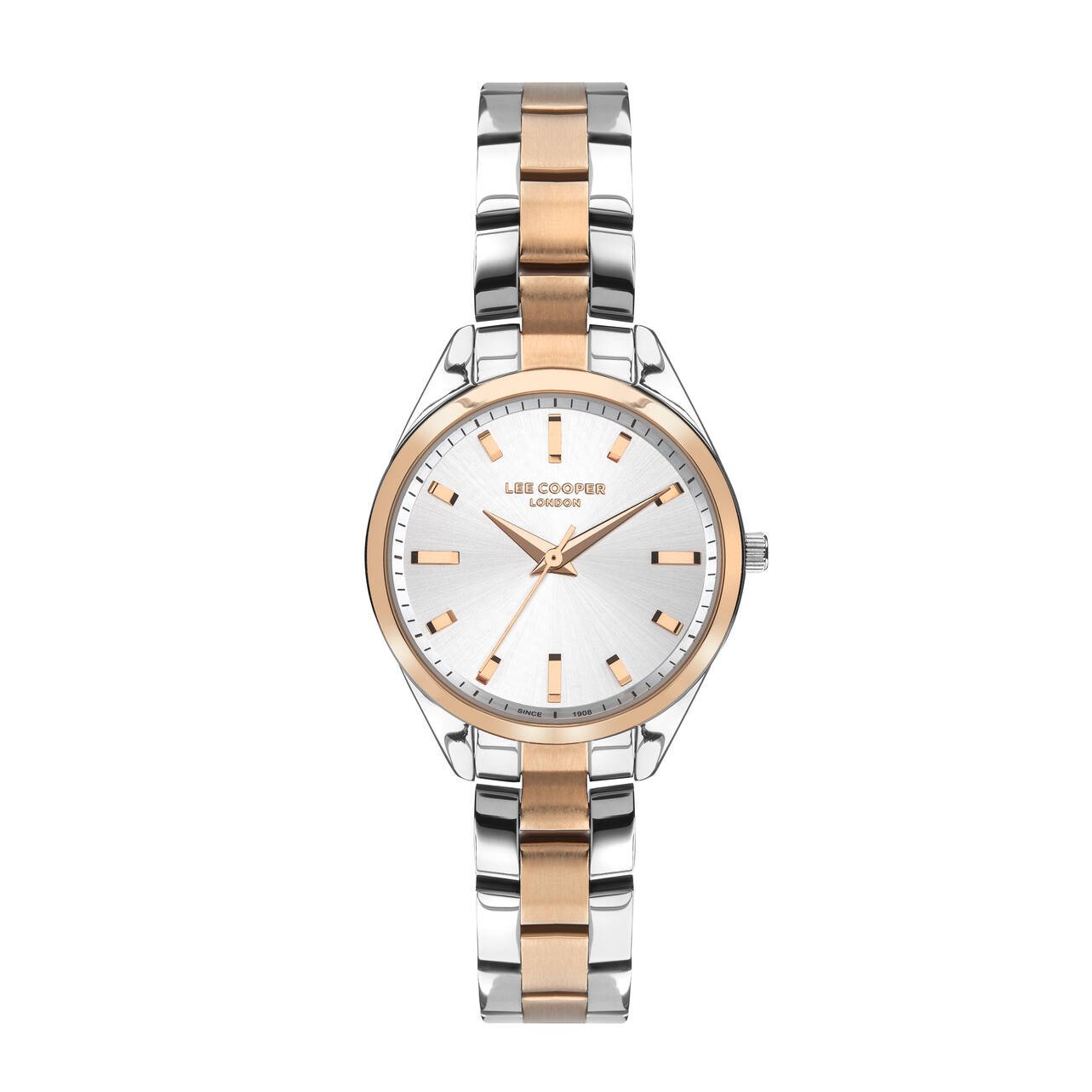 Montre Quartz pas cher pour Femme en Métal, de couleur Argenté, Doré Rose, Doré Rose - Lee Cooper London - LC07453.530