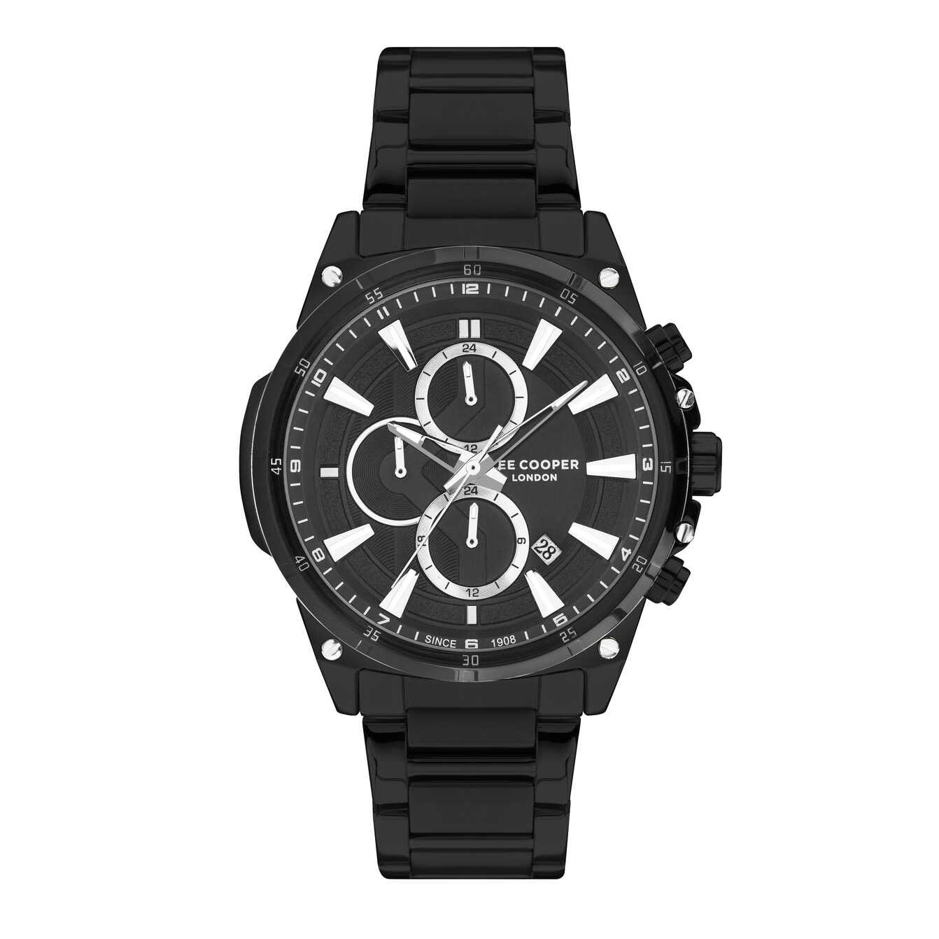 Montre Quartz pas cher pour Homme en Métal, de couleur Noir - Lee Cooper London - LC07490.650