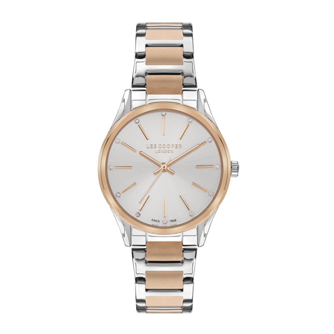 Montre Quartz pas cher pour Femme en Métal, de couleur Argenté, Doré Rose, Doré Rose - Lee Cooper London - LC07518.530