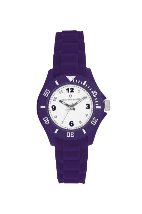 Montre fille pas chère en Plastique et Silicone, Bleu - 38973