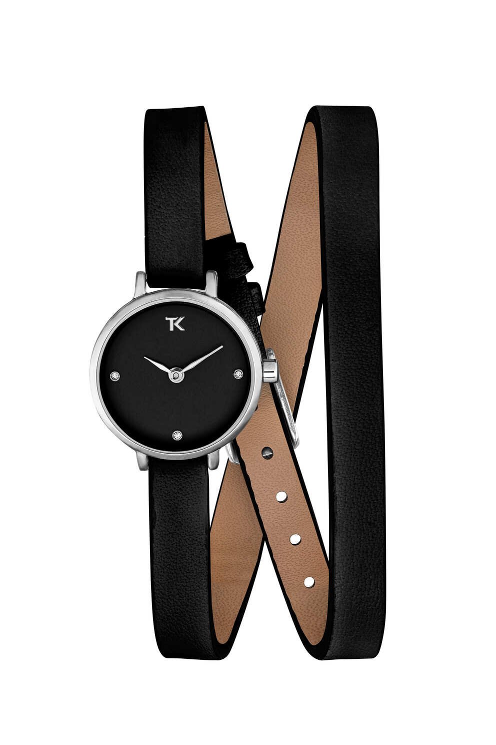 Beso de moda | Reloj Barato de Mujer en Metal y Piel - TC10159-02