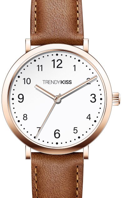 Trendy Kiss | Montre Femme pas chère en Métal et Cuir - TC10164-01