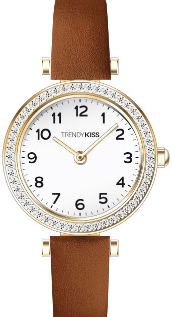 Trendy Kiss | Montre Femme pas chère en Métal et Cuir - TC10165-02