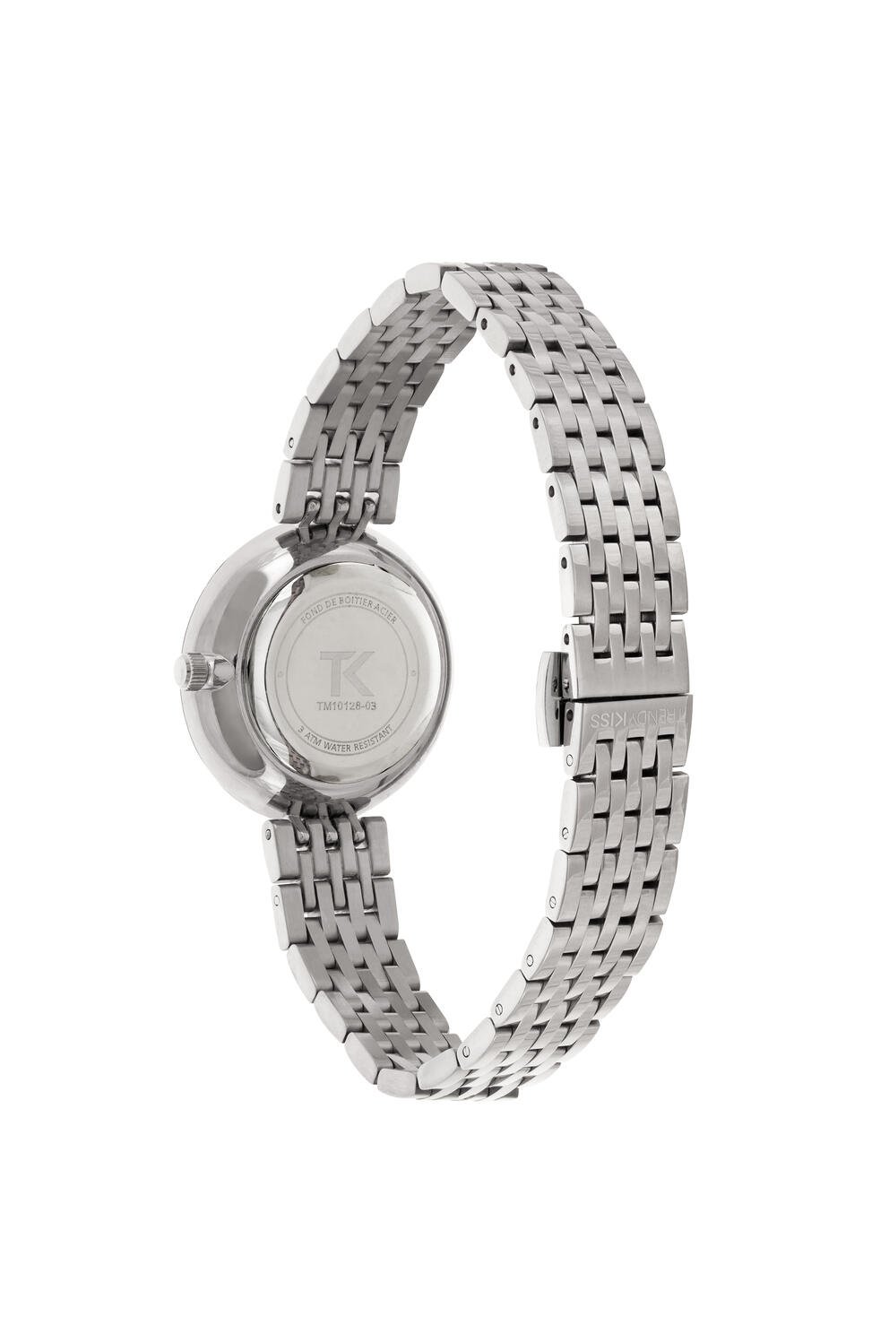 Montre Femme pas chère Quartz en Métal et Acier inoxydable , Argenté - TM10128-03