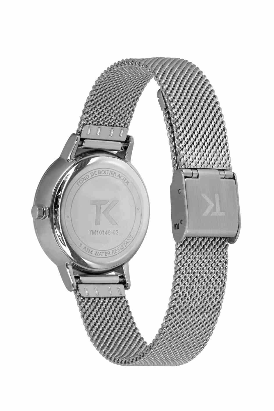 Reloj Barato de Mujer de Cuarzo y Metal, Plateado - TM10146-02