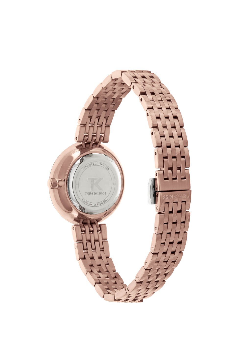 Montre Femme pas chère Quartz en Métal et Acier inoxydable , Rose Doré - TMRG10128-04