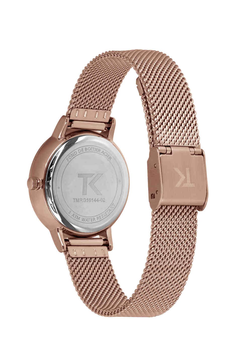 Montre Femme pas chère Quartz en Métal, Rose Doré - TMRG10144-02